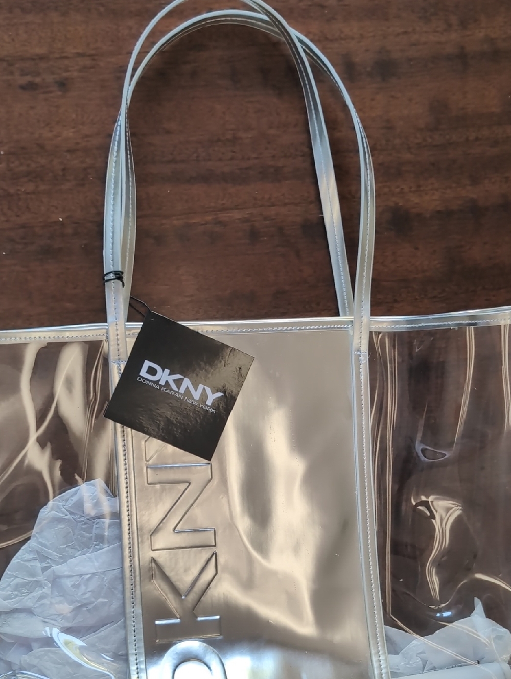 DKNY Clear Weekender Tote Handbag NEW W Tags